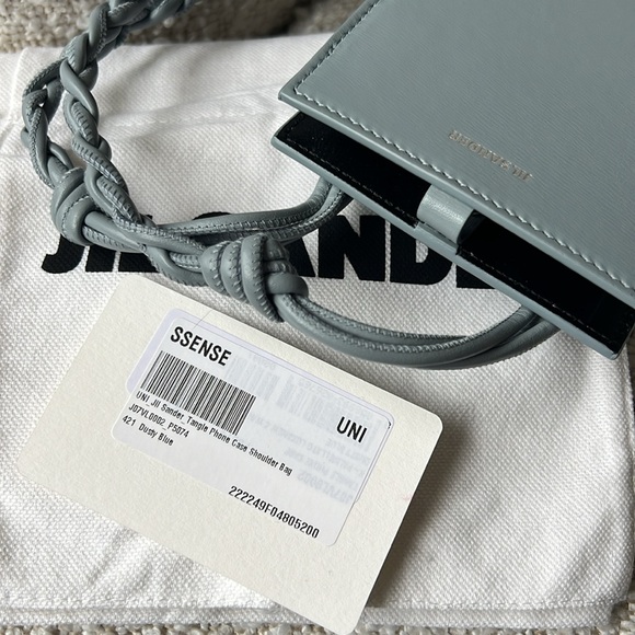 JIL SANDER Pale Blue Phone Holder - Picture 4 of 15